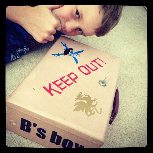 Boys and Their Treasures { Silhouette Crafting }