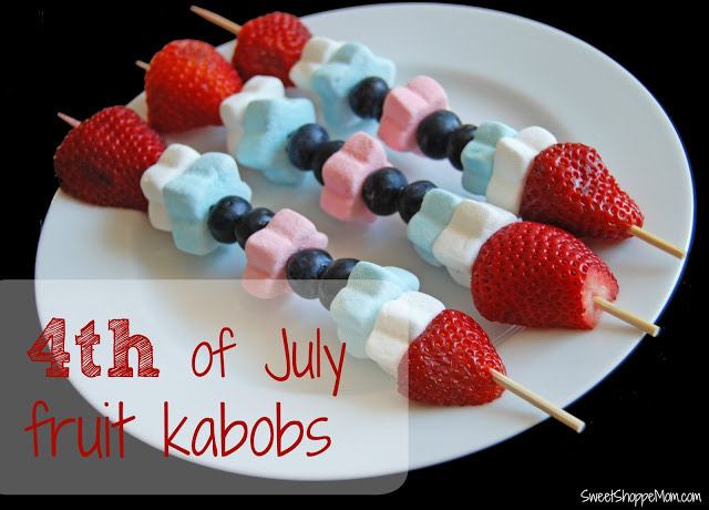 Patriotic Fruit Kabobs