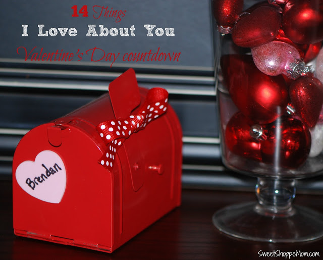 Kids Valentines Countdown mini mailbox