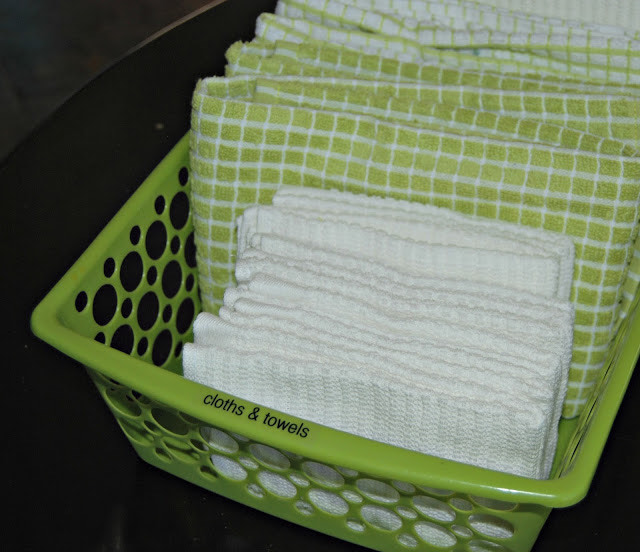 kitchen towel organization