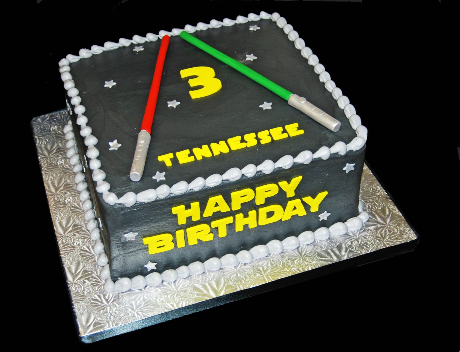3rd Birthday Star Wars Inspired Cake