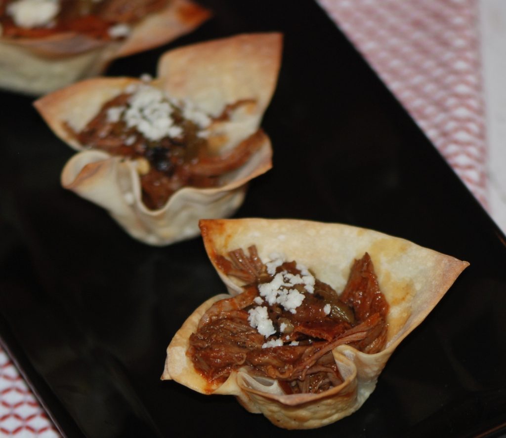 Bacon Barbacoa Cups appetizer