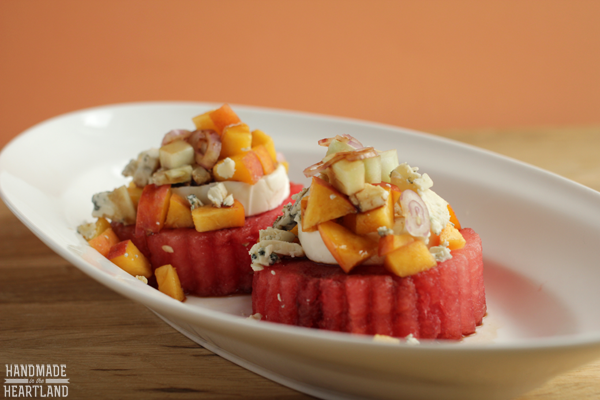 DIY Candy watermelon-cucumber-and-peach-salad