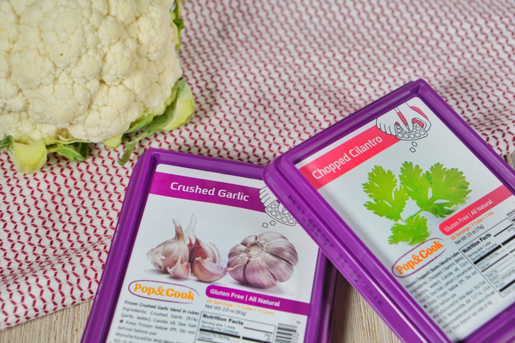 Garlic Cilantro Roasted Cauliflower