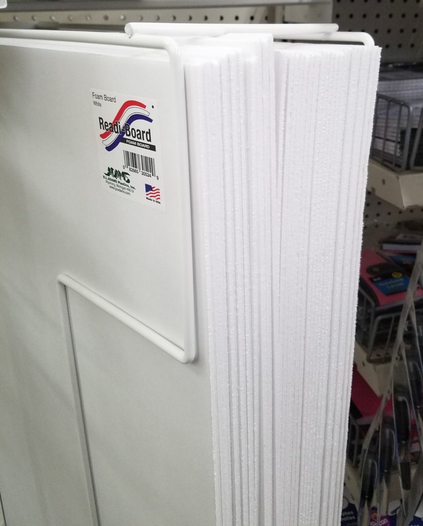 dollar store finds foam board