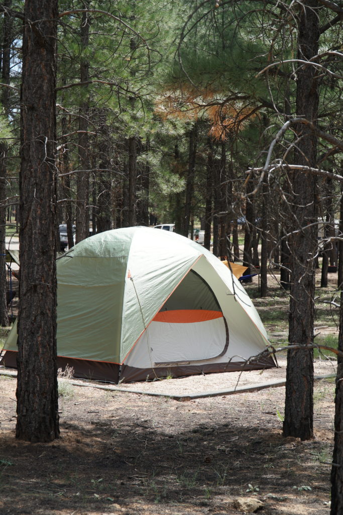 Create a travel bucket list tent camping