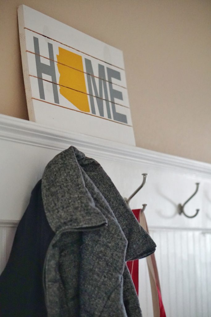 Arizona Home wooden painted sign