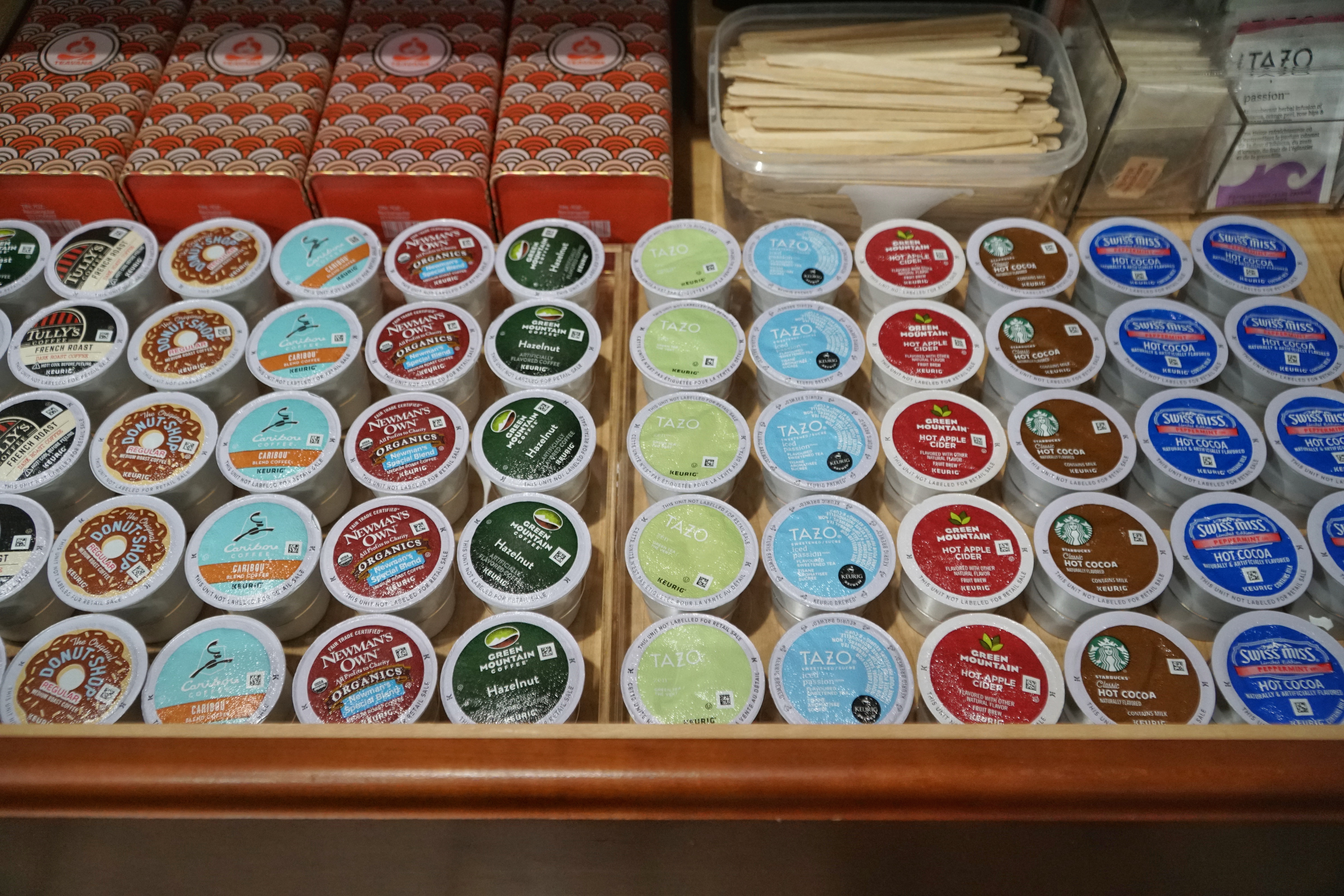 K-Cup Coffee and Tea Drawer Organization