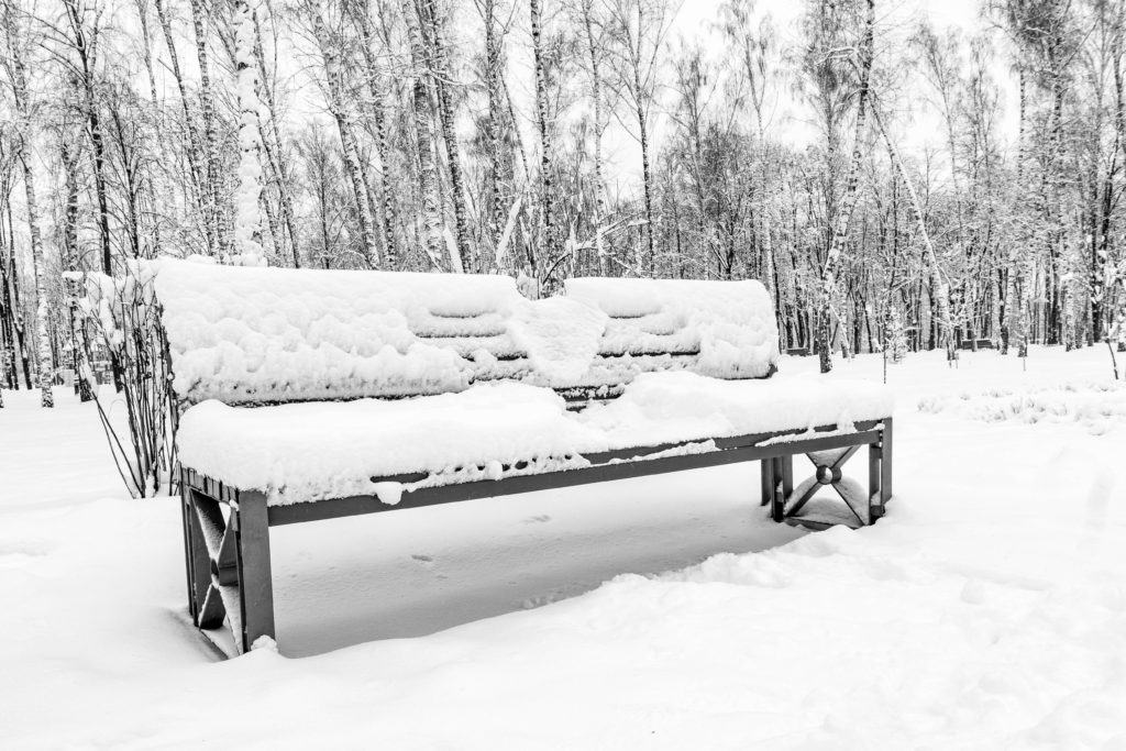 snowy winter outside