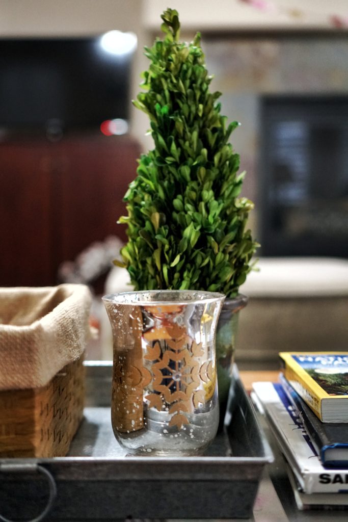 winter home updates mercury glass
