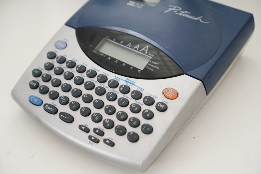 label maker organizing tool