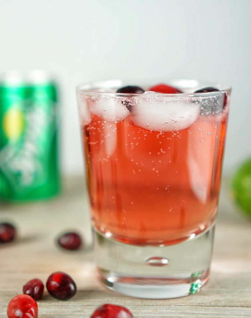 Holiday Cocktails Cranberry Lime Spritz
