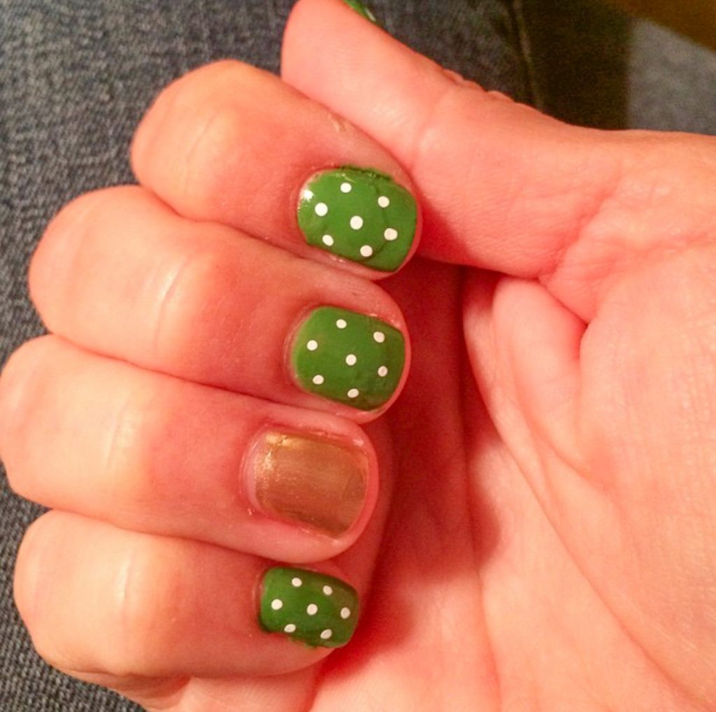 St. Patricks Day manicure