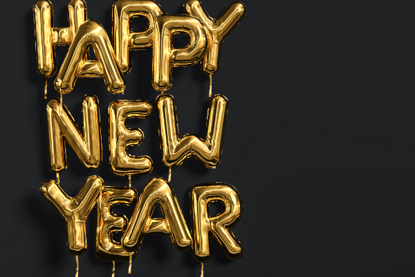 Happy New Year ballloons