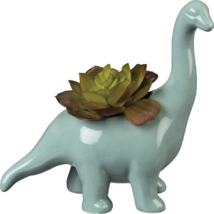 blue dinosaur pot