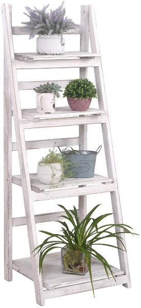 rustic 4 tier plant stand