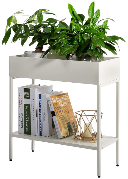 two tier metal plant stand