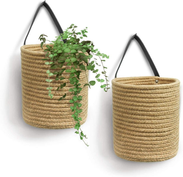 wall hanging rope planters